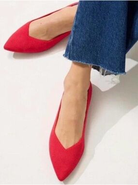 Rothy's Red Pointed-Toe Women's Flats